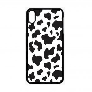 Black Cow Print Case